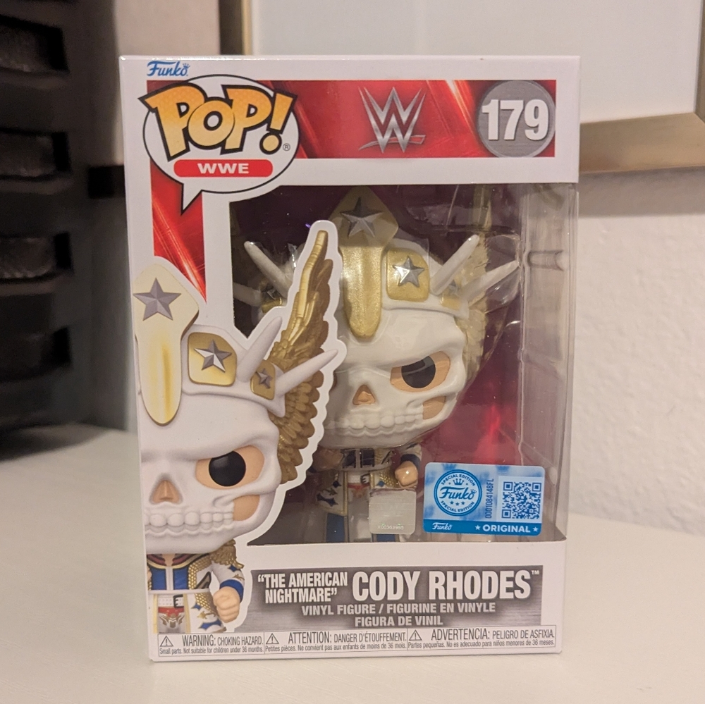 Funko Pop! The American Nightmare Cody Rhodes #179 Masked WrestleMania 40 WWE